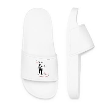 BARITONE PARODY Design 001 - Frauen Badelatschen - Weiß - Vorne