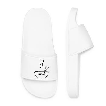 Soupe chaude NOIR - Claquettes Femme - blanc - Devant