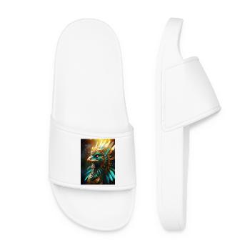 Le serpent à plumes de la lumière - Claquettes Femme - blanc - Devant