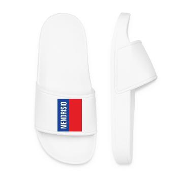 Mendrisio Blue Red Vertical - Women’s Pool Sliders - white - Front