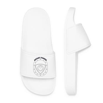 Emblème du Bouclier de Puissance Rotatif - Claquettes Femme - blanc - Devant