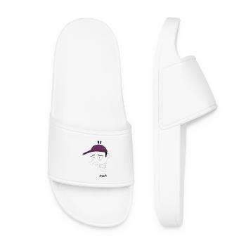 No big deal man - ironic - Women’s Pool Sliders - white - Front