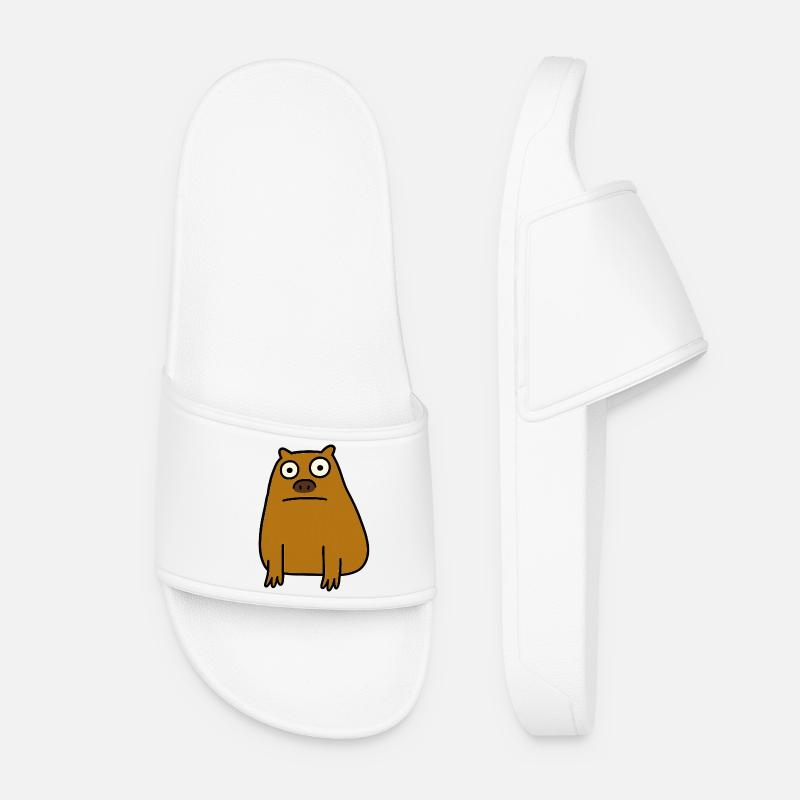Ugly Capybara - Frauen Badelatschen - Weiß