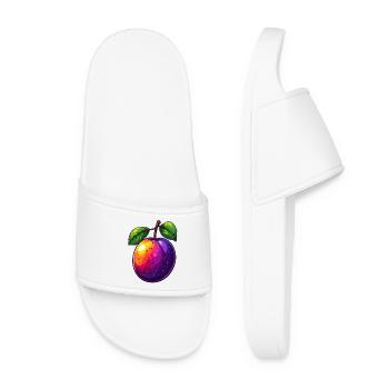Plum - Women’s Pool Sliders - white - Front