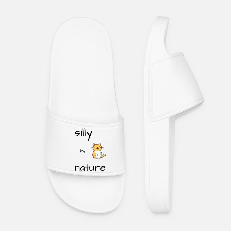 Chat Idiot - Claquettes Femme - blanc