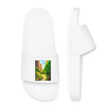 Urban Floral Trail - Women’s Pool Sliders - white - Front