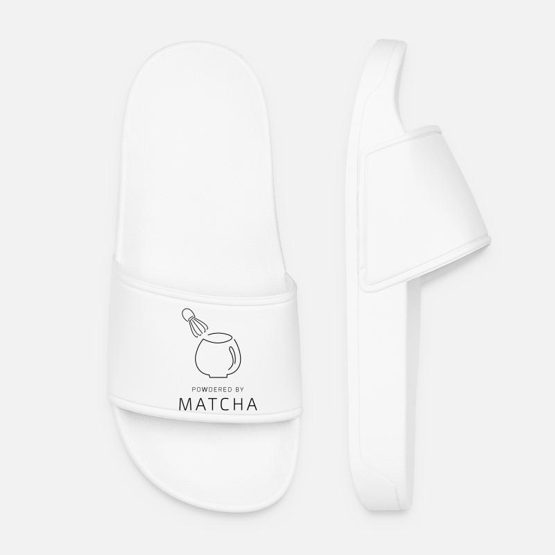 PoudréPorMatcha - Claquettes Femme - blanc