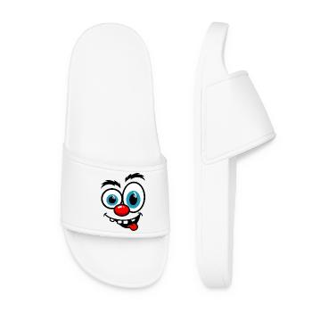 Caricature colorée du clown - Claquettes Femme - blanc - Devant
