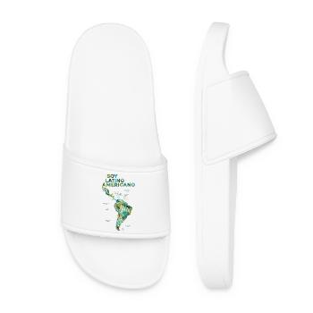Soy Latino Americano Map Pride - Women’s Pool Sliders - white - Front
