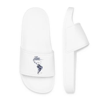 Latin America Map  - Women’s Pool Sliders - white - Front