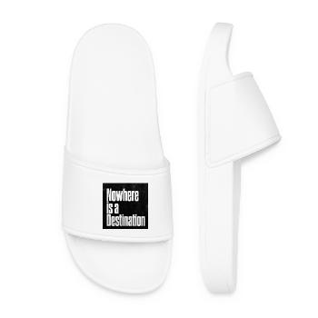 Nowhere is a Destination - Women’s Pool Sliders - white - Front