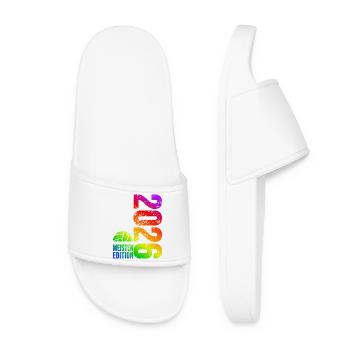 Volleyball Master Shirt 2026, rainbow bag - Women’s Pool Sliders - white - Front