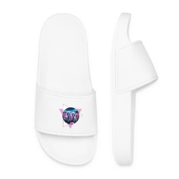 Deux poneys mignons - Claquettes Femme - blanc - Devant