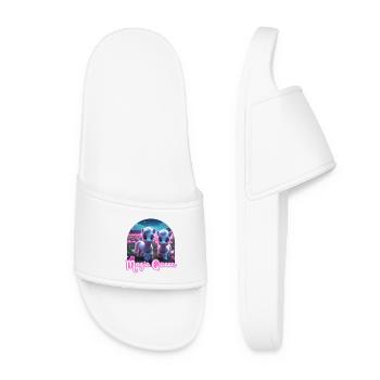 Two Cute Ponies - Magic Queen - Women’s Pool Sliders - white - Front