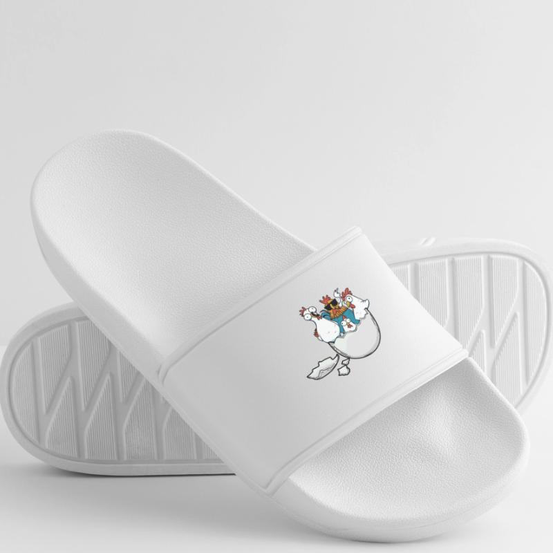 Eggshell Chickens Easter Eggs Poultry Poultry Women’s Pool Sliders