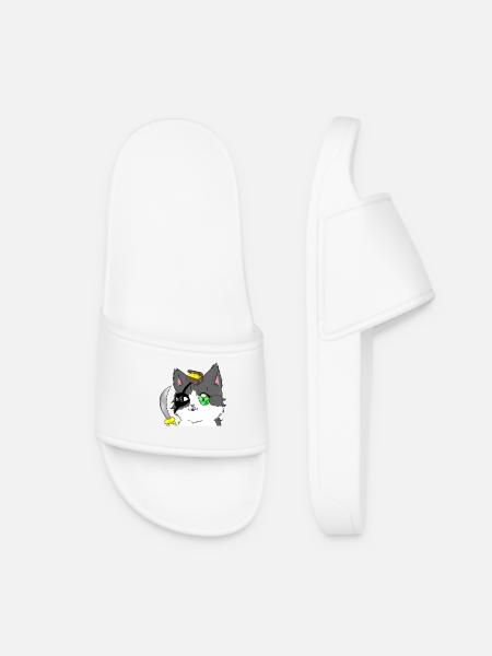 Pirate Chat - Women’s Pool Sliders - white