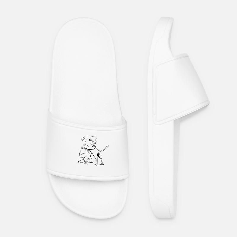 World Hug Day - Women’s Pool Sliders - white
