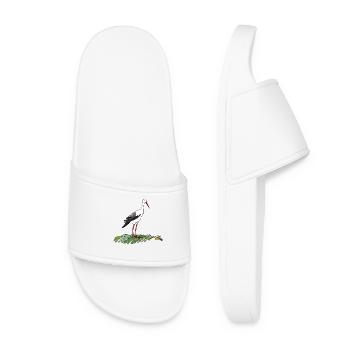 Oiseaux - Claquettes Femme - blanc - Devant