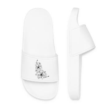 Lily avec des fioritures très délicates. - Claquettes Femme - blanc - Devant