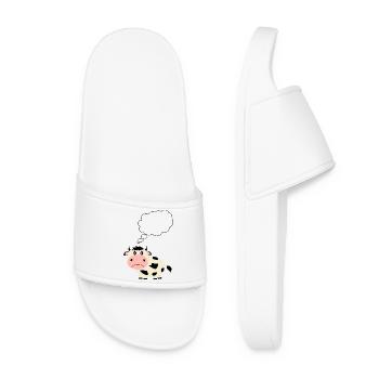 Cow Cows Cattle cow Animals Farmer Farmers - Women’s Pool Sliders - white - Front