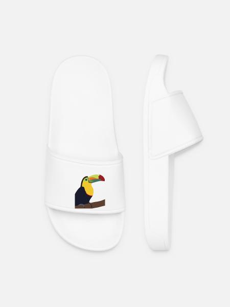 Timmy the Toucan - Women’s Pool Sliders - white