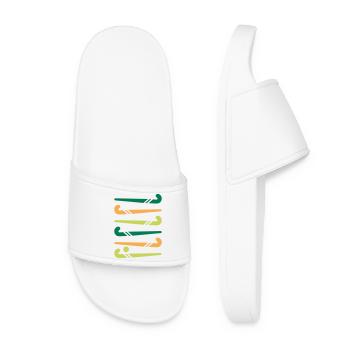 Bâtons de hockey colorés - Claquettes Femme - blanc - Devant