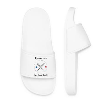 Je peux pas jai baseball - Claquettes Femme - blanc - Devant