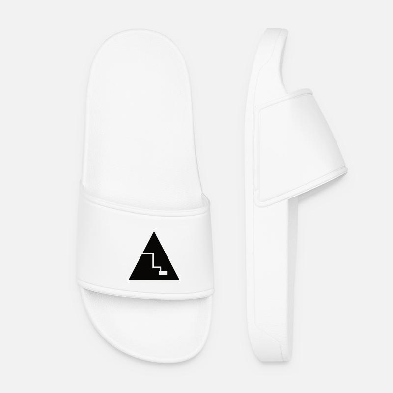 Pyramid - T-Shirt Design - Women’s Pool Sliders - white