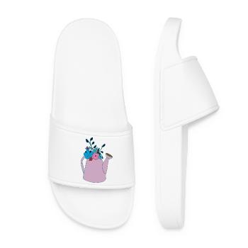 Watering can purple - Women’s Pool Sliders - white - Front