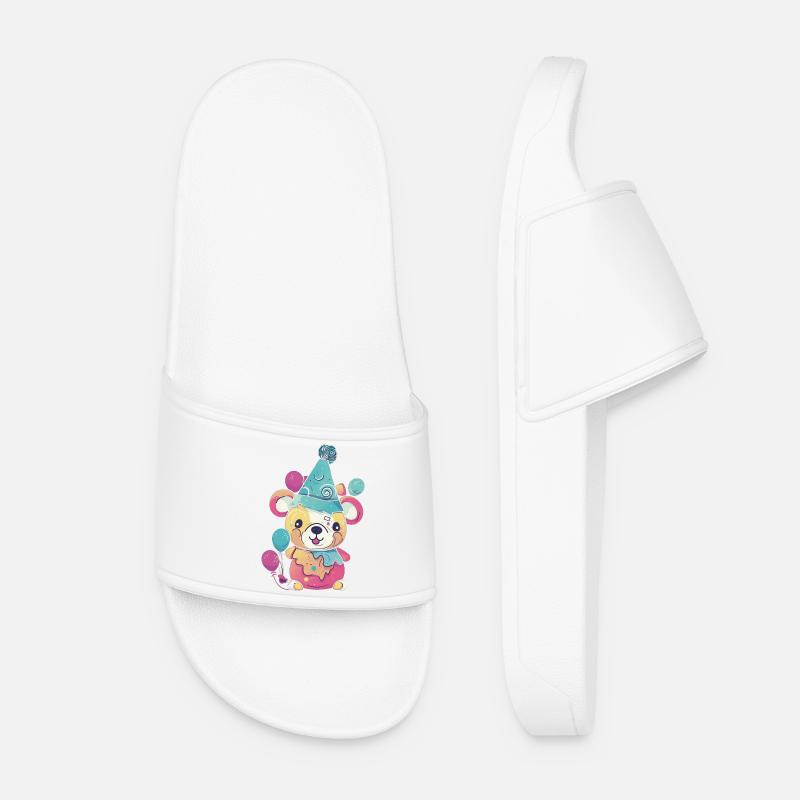 Party Bear - Women’s Pool Sliders - white