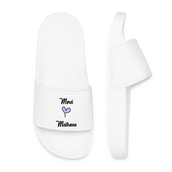 MERCI. MAÎTRESSE. MERCI MAÎTRESSE - Claquettes Femme - blanc - Devant