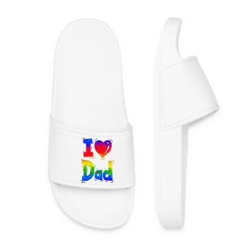 Ich liebe dich Papa Papa Favorit Bester Vater poppt Papa - Frauen Badelatschen - Weiß - Vorne
