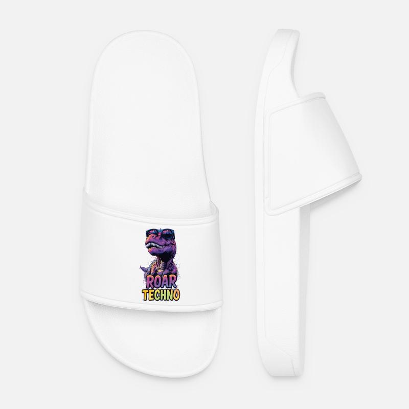 T-Rex - Roar TECHNO - Women’s Pool Sliders - white