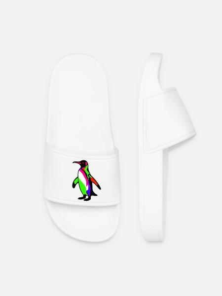 Pinguin - Frauen Badelatschen - Weiß