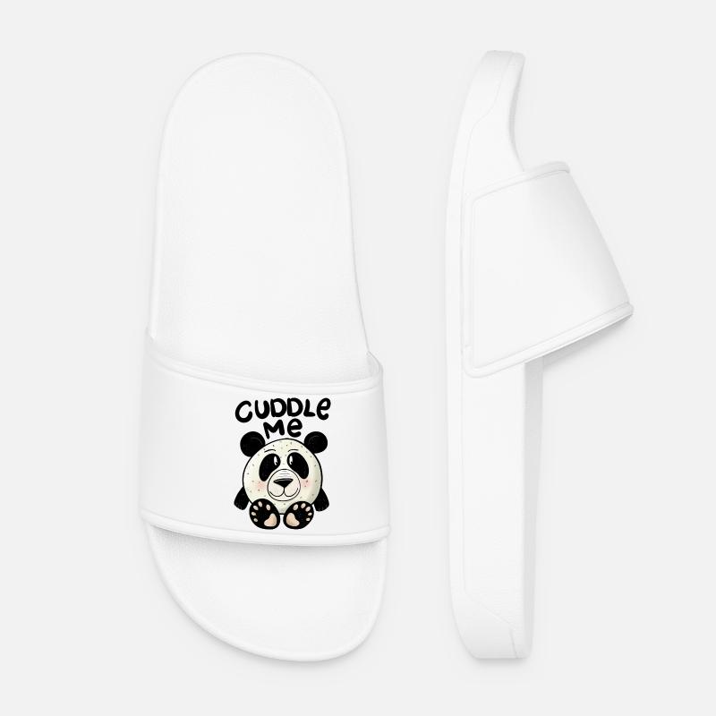 Panda Cuddle me - Women’s Pool Sliders - white