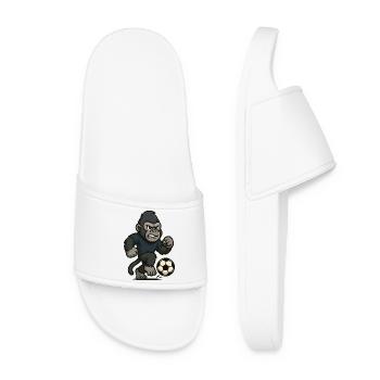 Football de gorille - Claquettes Femme - blanc - Devant