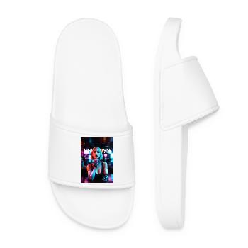 Rêves de néons - Claquettes Femme - blanc - Devant