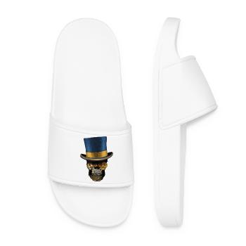 Crâne de Victoria avec chapeau haut de forme - Claquettes Femme - blanc - Devant