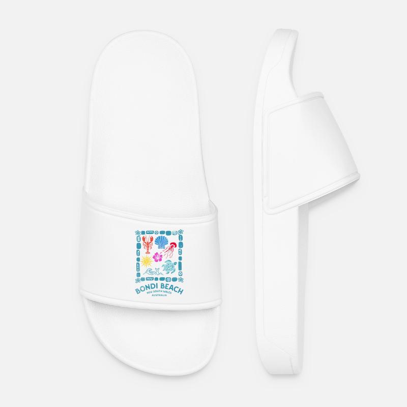 Bondi Beach Marine Souvenir - Women’s Pool Sliders - white