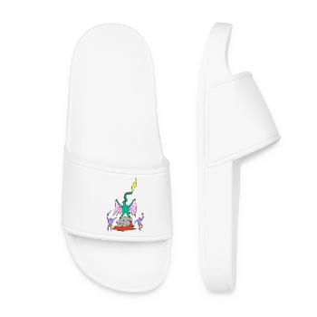 Dragon Fighter - Women’s Pool Sliders - white - Front