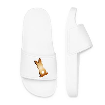 Biscuits de lapin de Pâques à queues courtes - Claquettes Femme - blanc - Devant
