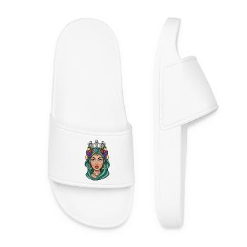 Sicily Moor's Head Woman Sicily - Women’s Pool Sliders - white - Front