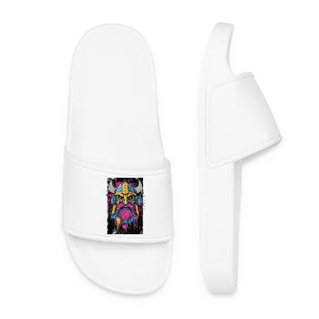 Éclaboussures couleur du casque viking - Claquettes Femme - blanc - Devant