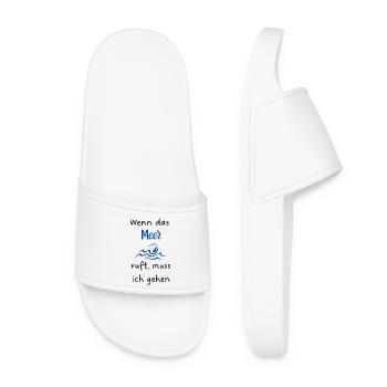 Wenn_das_Meer appelle - Claquettes Femme - blanc - Devant