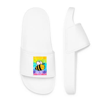 bee - Women’s Pool Sliders - white - Front