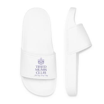 Funny Mom Grandma Mother's Day Gift Design Humor - Women’s Pool Sliders - white - Front