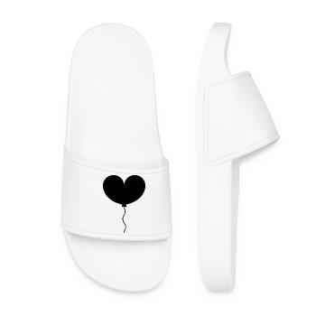 Heart balloon - Women’s Pool Sliders - white - Front