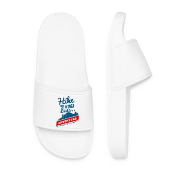 Hike More Worry Less Adventure - Women’s Pool Sliders - white - Front