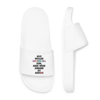 Everyone wants to be individual Spruch Design - Women’s Pool Sliders - white - Front