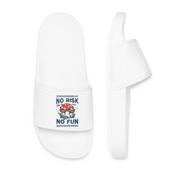 Motif champignon : Surfez sur les vagues - Claquettes Femme - blanc - Devant